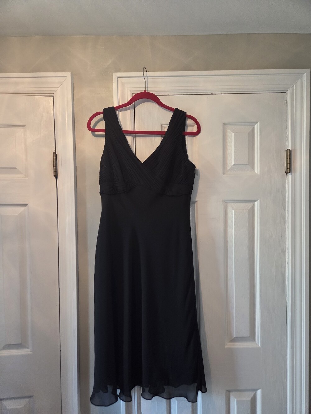 Adrianna Papell Black Sleeveless Evening Dress